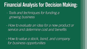 Financial Analysis For Decision Making By Edx
