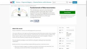 Fundamentals of Macroeconomics by edX