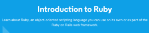 Introduction to Ruby by Codeacademy