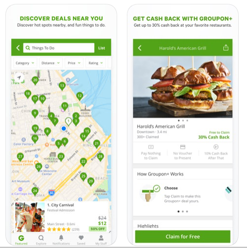 Groupon offer is discounts and savings offers for experiences, restaurants and services in your area.