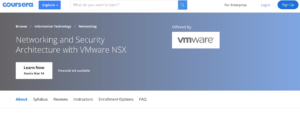 Networking and Security Architecture with VMware NSX by Coursera