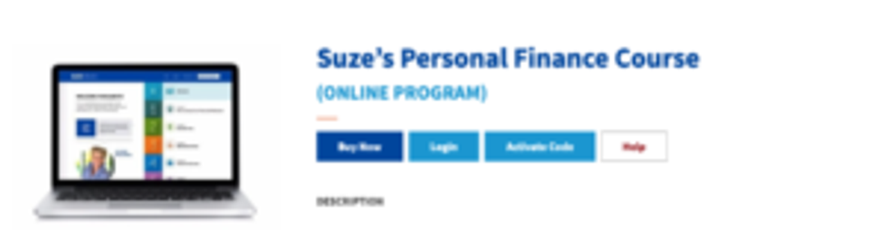 Suze’s Personal Finance Online Course by Suze Orman