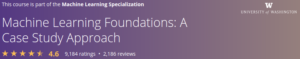 2. Machine Learning Foundations: A Case Study Approach by the University of Washington 