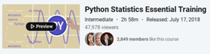 Python Statistics Essential Training