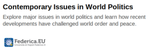 Contemporary Issues in World Politics 