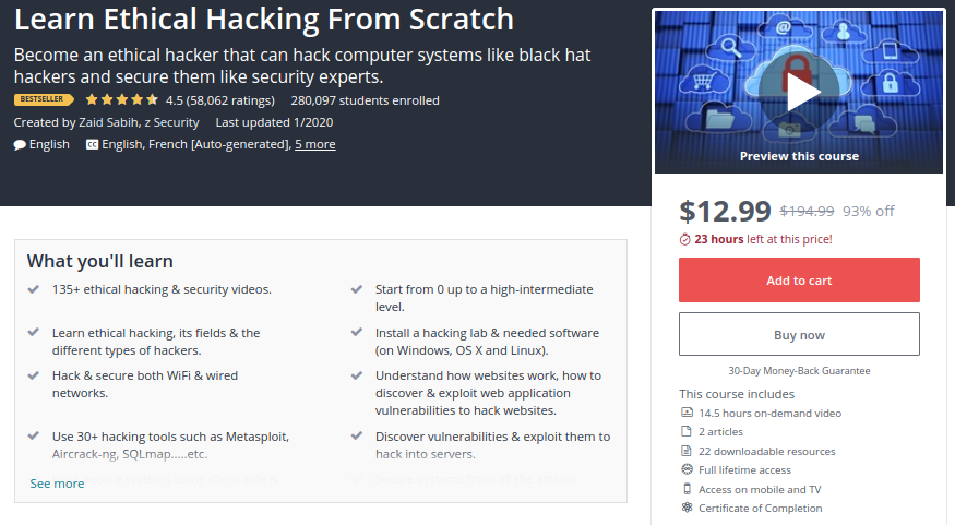 Learn Ethical Hacking from Scratch