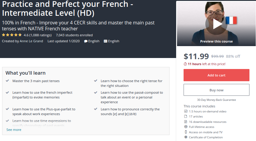 Practice and Perfect your French — Intermediate Level