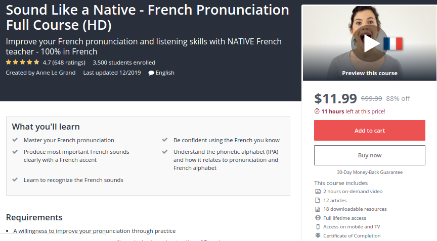 Sound Like a Native — French Pronunciation Full Course (HD)