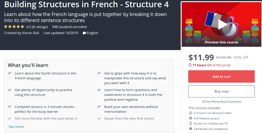 Building Structures in French — Structure 4