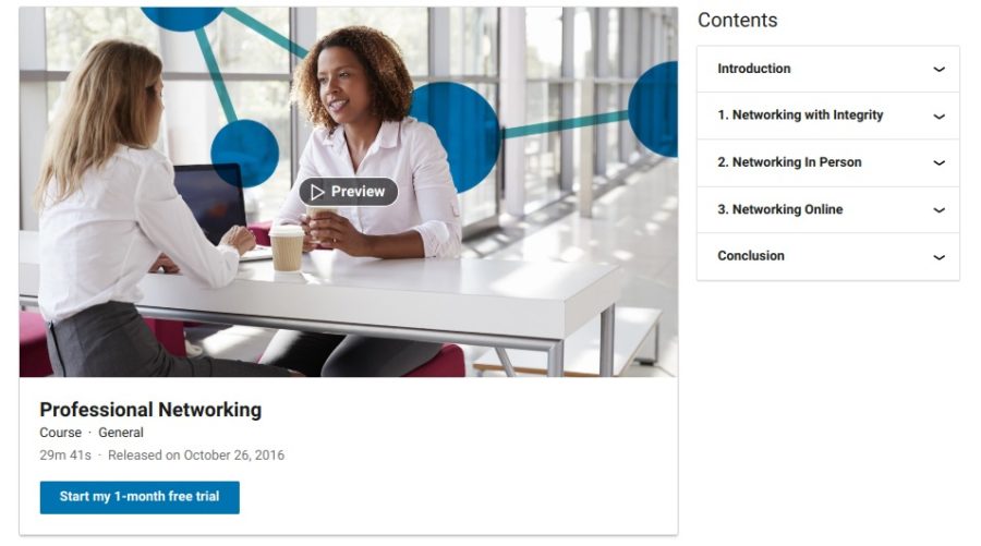 2. Professional Networking by LinkedIn Learning