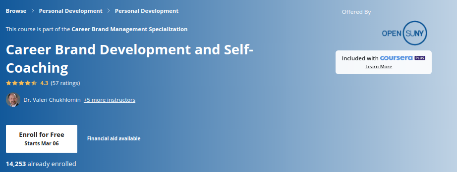 8. Career Brand Development and Self-Coaching by SUNY