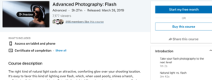 7. Advanced Photography: Flash by LinkedIn Learning