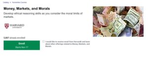 8. Money, Markets and Morals by HarvardX