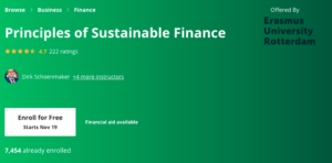 4. Principles of Sustainable Finance by Erasmus University Rotterdam 