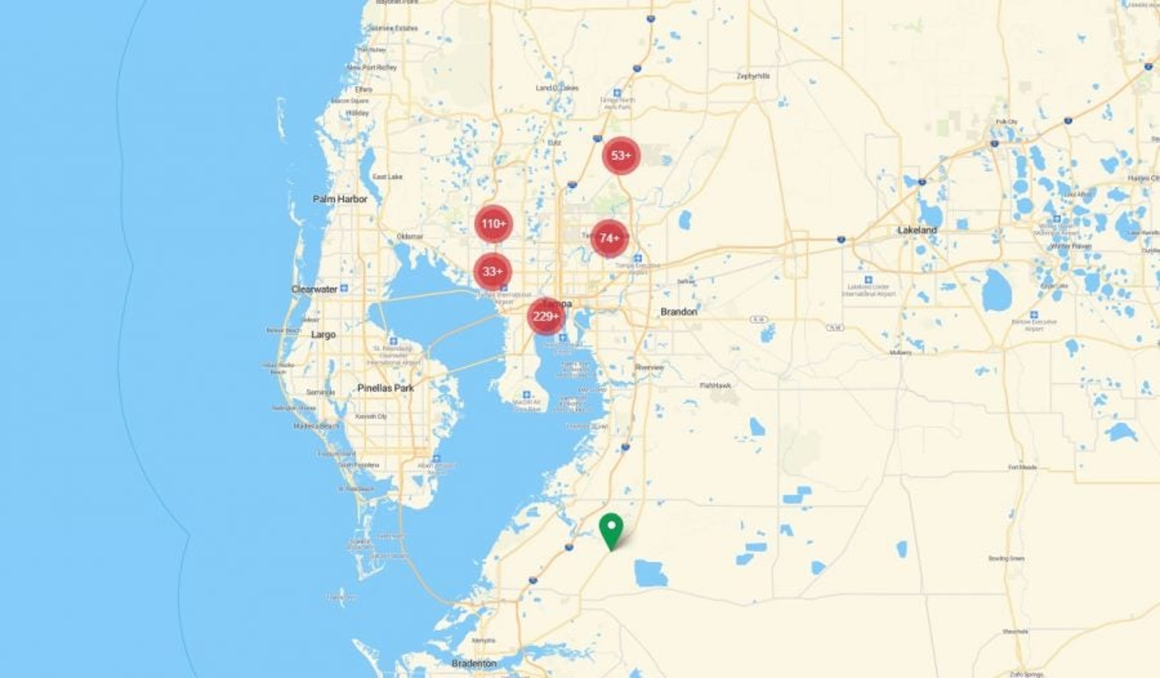 Map-of-tampa-foreclosures-