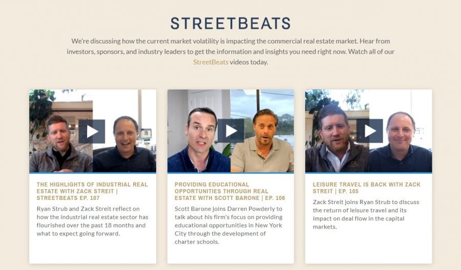 streetbeats on crowdstreet website