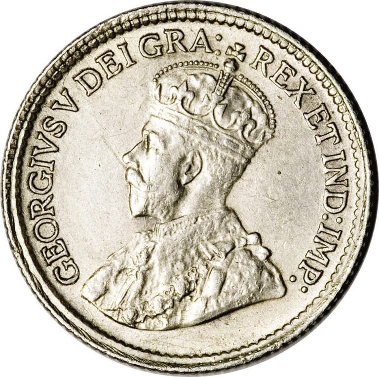 1921-King-George-V-5-Cents